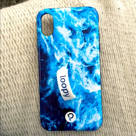 Loopy Ocean Blue iPhone X Case